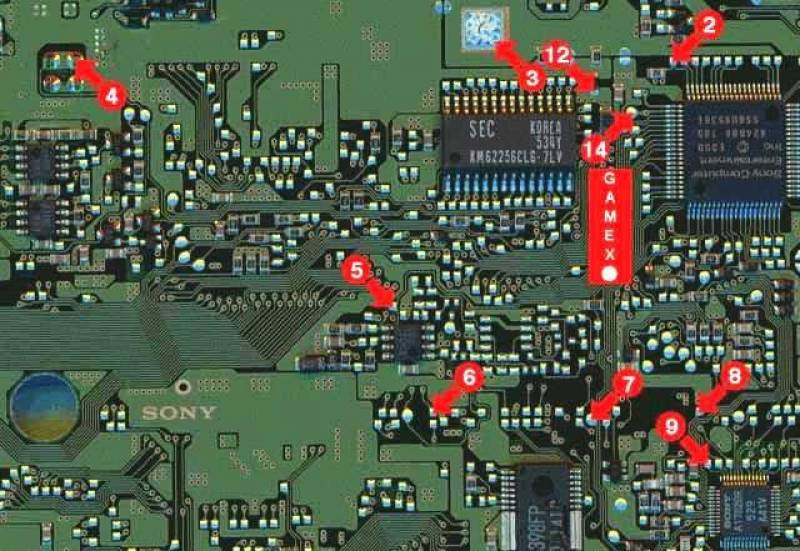 Wiring for 80pin QFP Board