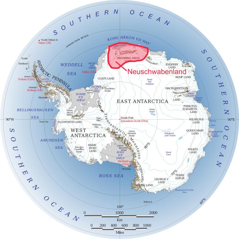 Neuschwabenland is an area located in what is now Queen Maud Land, Antarctica. The Neuschwabenland w