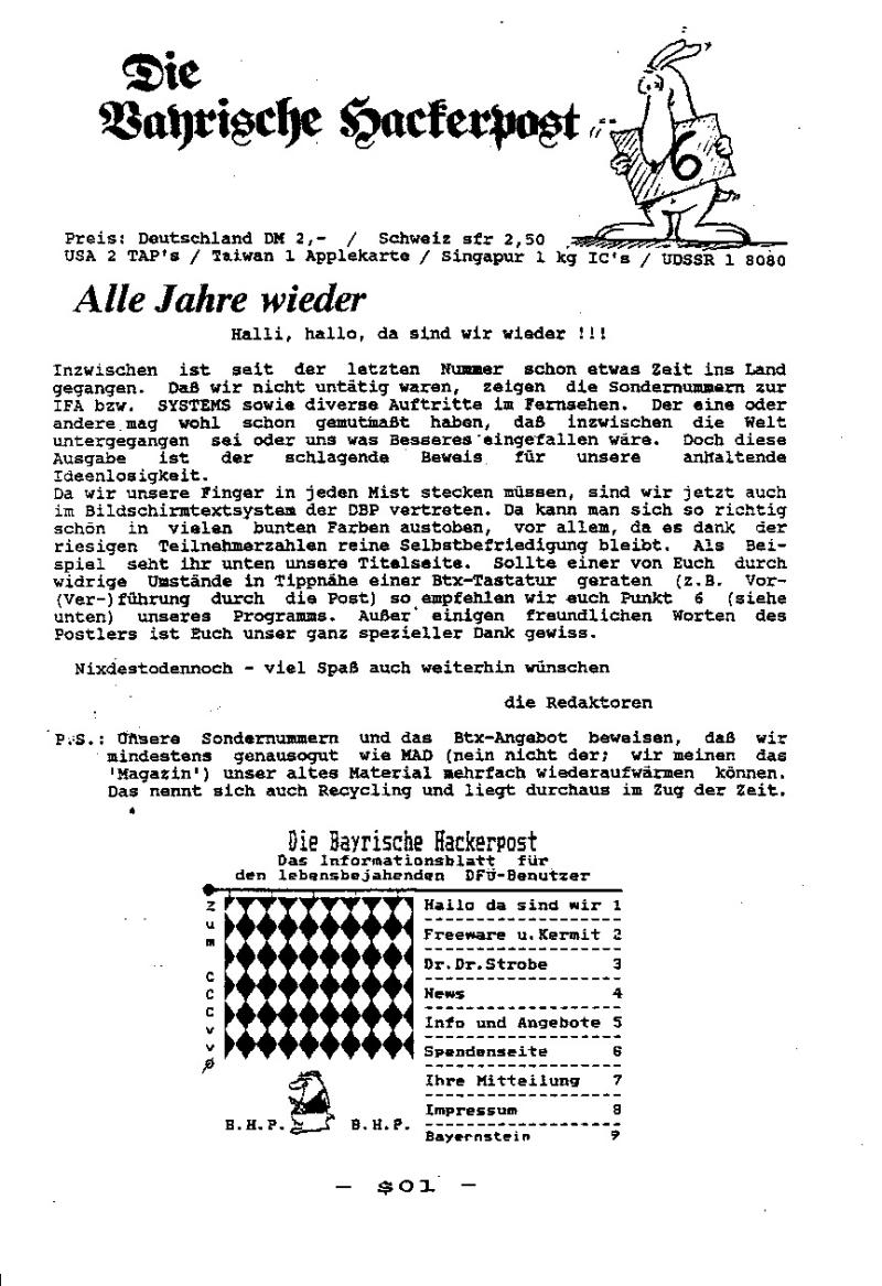 Die Bayrische Hackerpost #6 - page 1