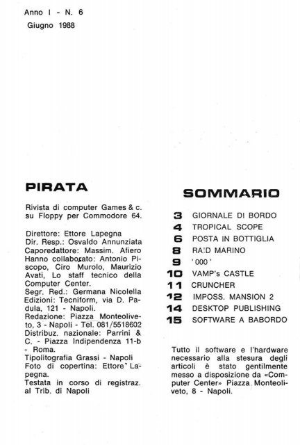 The famous cassette tape PIRATA for the Commodore 64