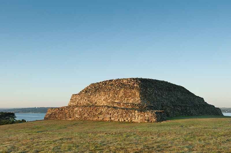 The Barnenez Tumulus, in Brittany, dated to 4400 BCE but perhaps older, is considered the largest me