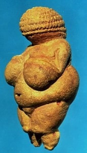 The so-called Venus of Willendorf (Austria), a typical Upper Palaeolithic figurine