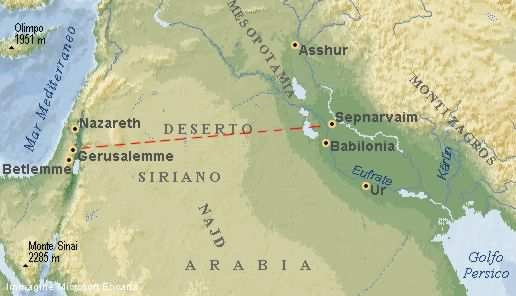 Figure 3 - The Route of the Magi.