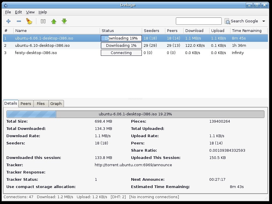 Deluge Bittorrent for Ubuntu