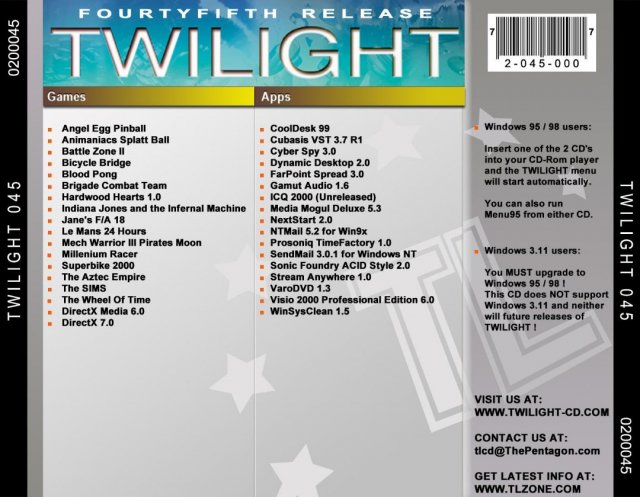 Twilight Dutch Edition - Fourtyfifth Release back cover.