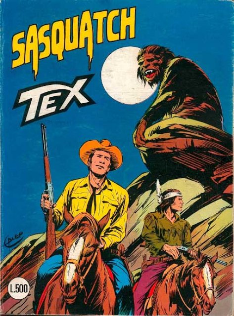 Tex Nr. 223: Sasquatch front cover (Italian).