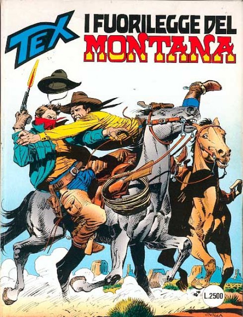 Tex Nr. 408: I fuorilegge del Montana front cover (Italian).