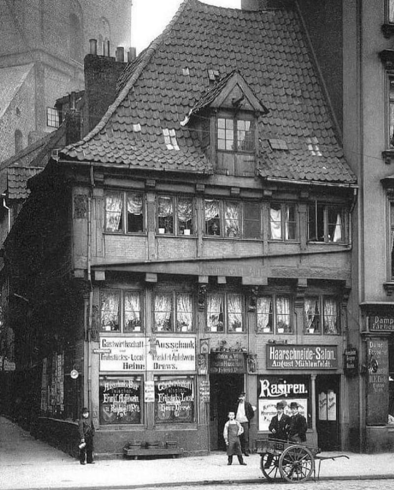 La casa più antica di Amburgo, Germania