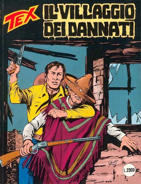 Tex Nr. 391: Il villaggio dei dannati front cover (Italian).