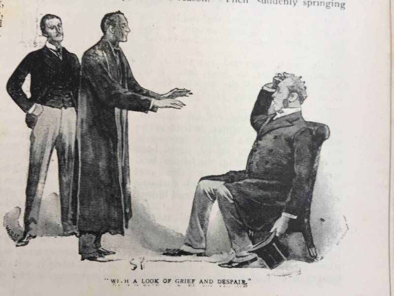 The Beryl Coronet, Sidney Paget, The Strand Magazine, May 1892.