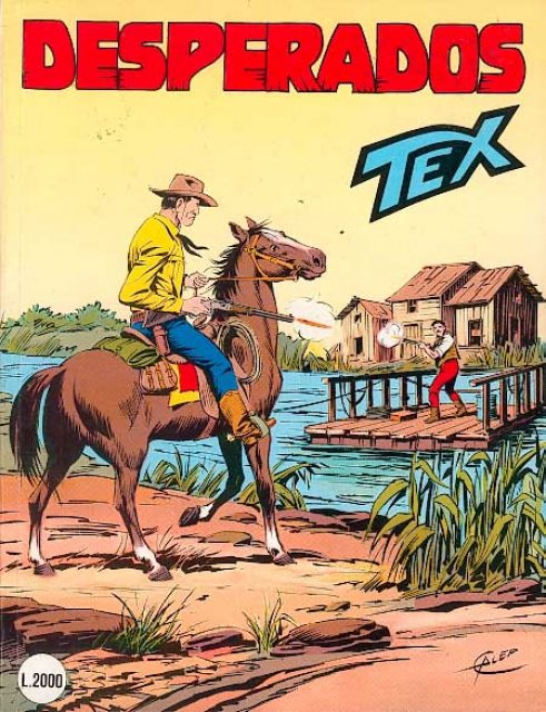 Tex Nr. 362: Desperados front cover (Italian).