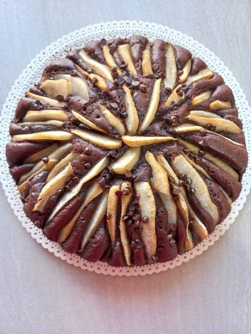 Torta pere e cioccolato