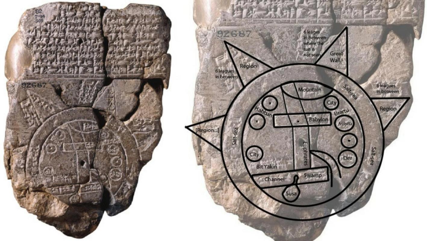 The oldest map dates back to the Babylonians