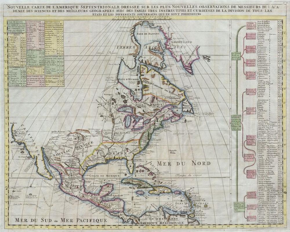 A beautiful 16th Century map showing the Seven Cities of Cibola near the Pacific coast of Mexico.