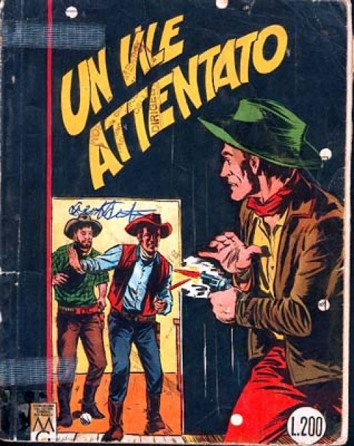 Tex Nr. 028: Un vile attentato front cover (Italian).