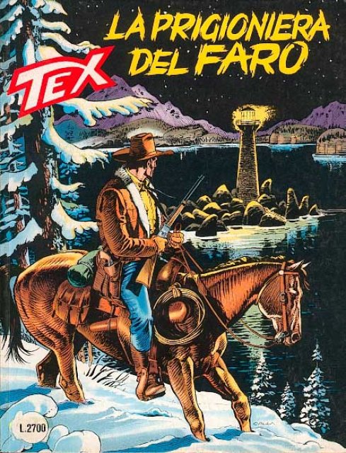 Tex Nr. 413: La prigioniera del faro front cover (Italian).