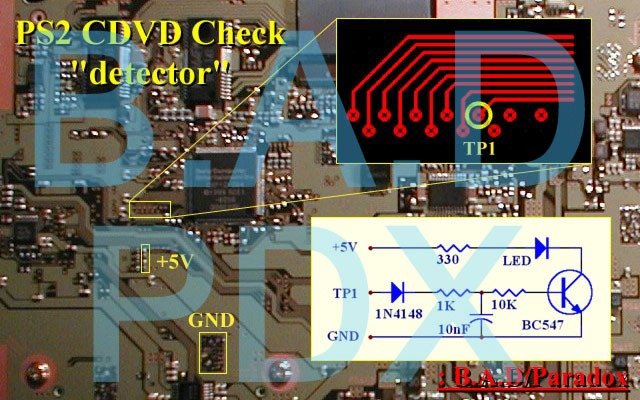 PS2 cddvd check detector