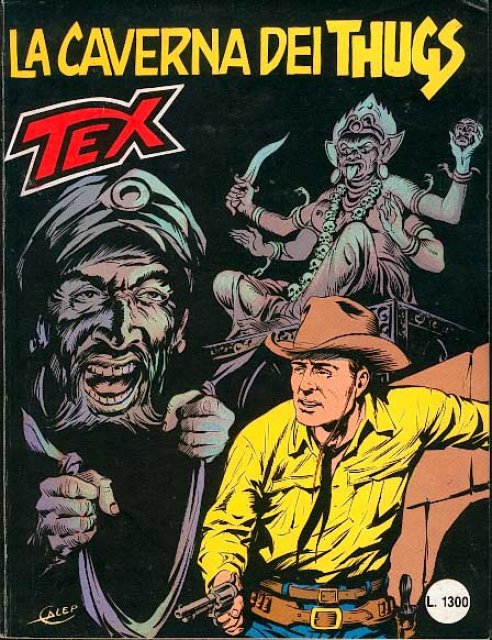 Tex Nr. 313: La caverna dei Thugs front cover (Italian).