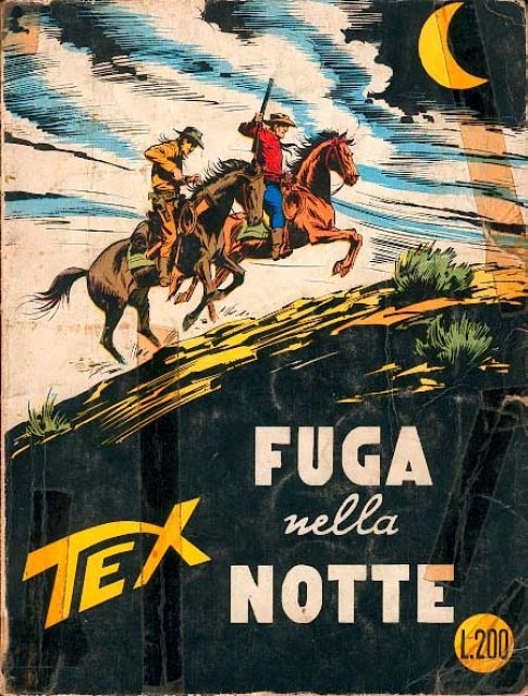 Tex Nr. 090: Fuga nella notte front cover (Italian).