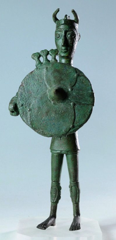 Bronze of a Shardana warrior, post-well culture.