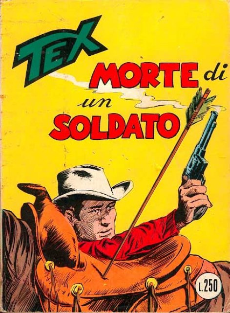 Tex Nr. 089: Morte di un soldato front cover (Italian).