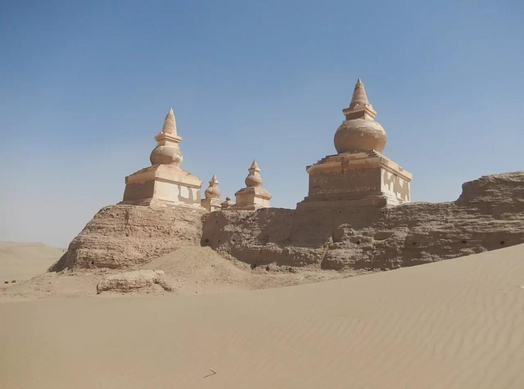 The ruins of Khara Khoto, in the Gobi desert, one of the most mysterious and ancient cities in the w