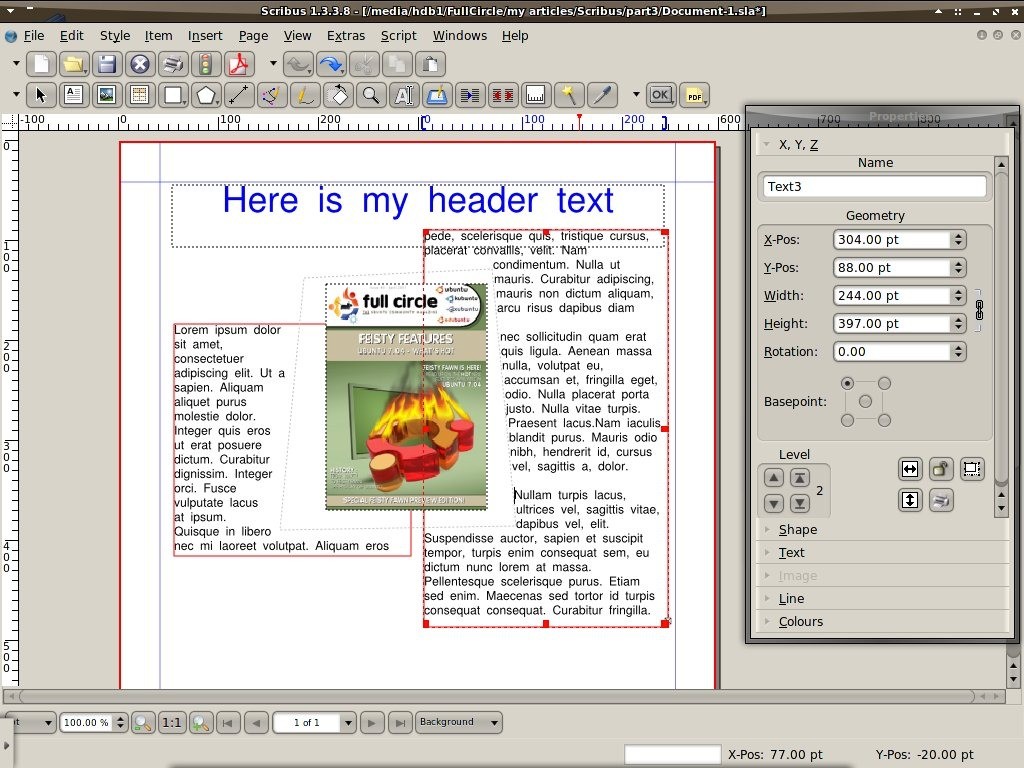 How To: Scribus - Part 3