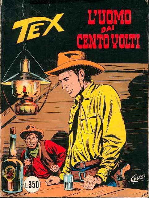 Tex Nr. 186: L'uomo dai cento volti front cover (Italian).