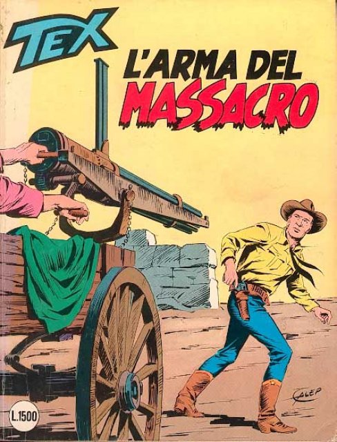 Tex Nr. 321: L'arma del massacro front cover (Italian).