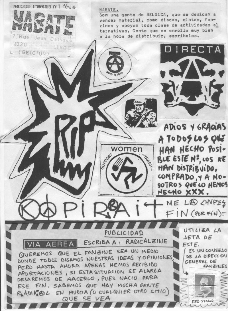 Radikal zine nº2 (Murcia 1988) (page 39)