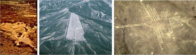 The imposing pyramid of Cuicuilco, in the Anahuac valley, a few kilometers from Mexico City, next to