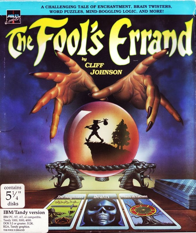 The Fool's Errand - MS-DOS front cover