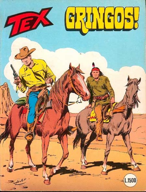 Tex Nr. 320: Gringos! front cover (Italian).