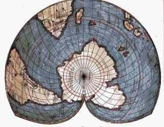 Another incredible planisphere by Giorgio Calopodio, a Cretan, dating back to 1537. Although it show