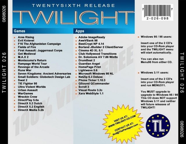 Twilight Dutch Edition - Twentysixth Release back cover.