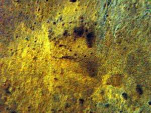 The mysterious handprint carved into the wall