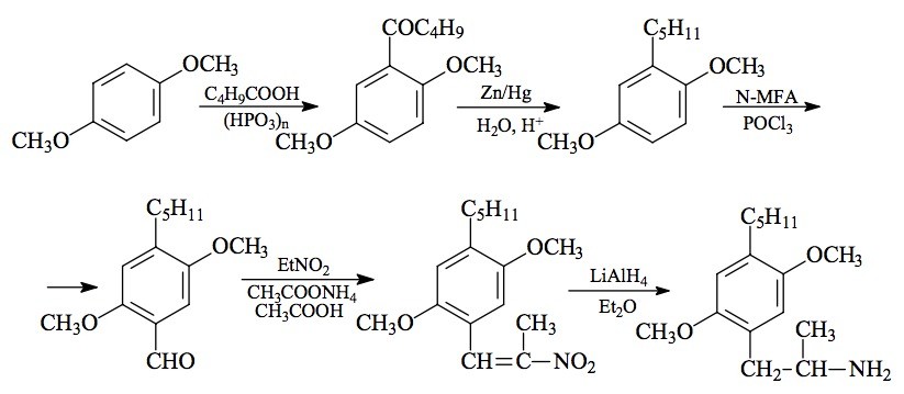 DOAM; 2,5-DIMETHOXY-4-(n)-AMYLAMPHETAMINE