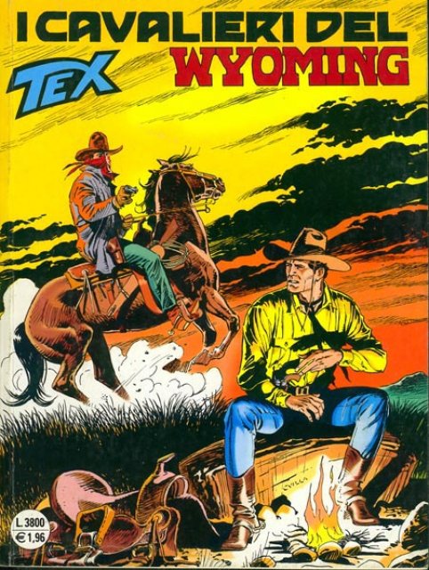 Tex Nr. 485: I cavalieri del Wyoming front cover (Italian).