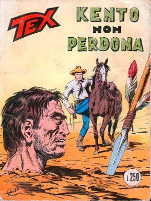 Tex Nr. 148: Kento non perdona front cover (Italian).