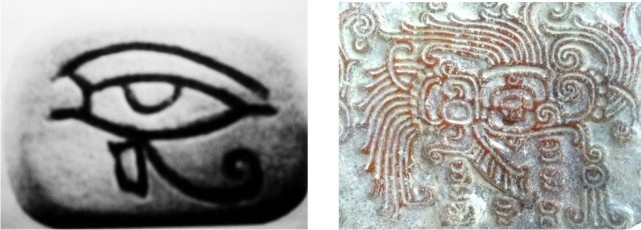 The Eye of Quetzalcoatl compared to the Eye of Horus