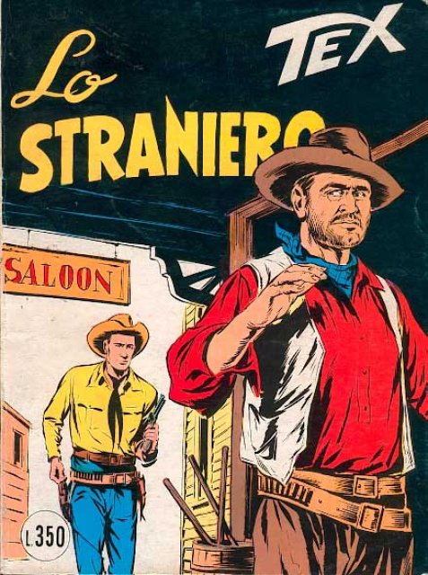 Tex Nr. 097: Lo straniero front cover (Italian).