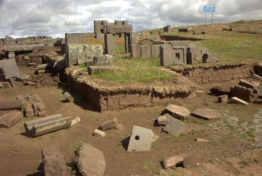 The underground chamber in Pumapunku