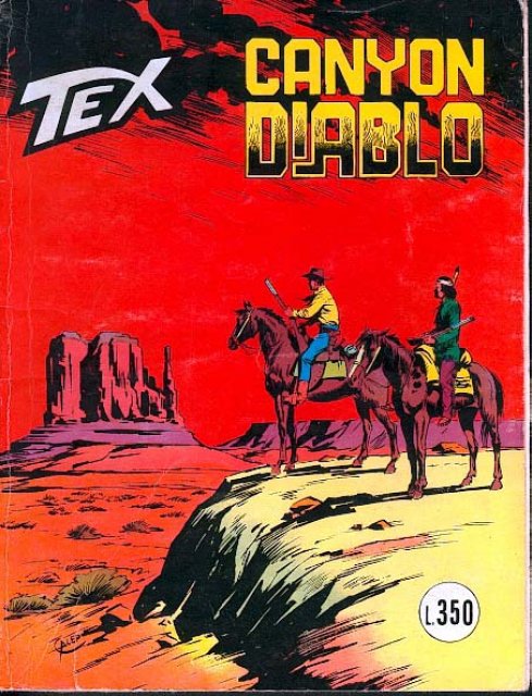 Tex Nr. 182: Canyon Diablo front cover (Italian).