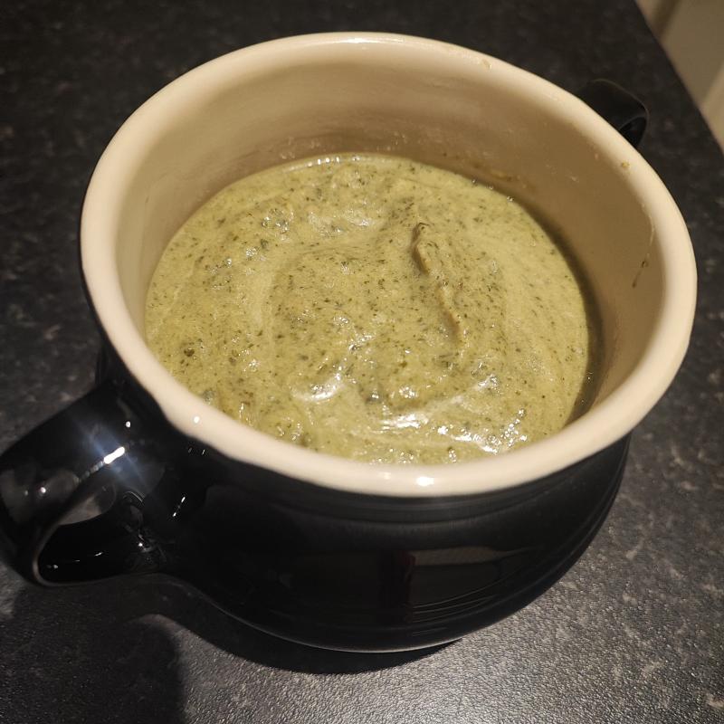 Broccoli and Kale pureed soup