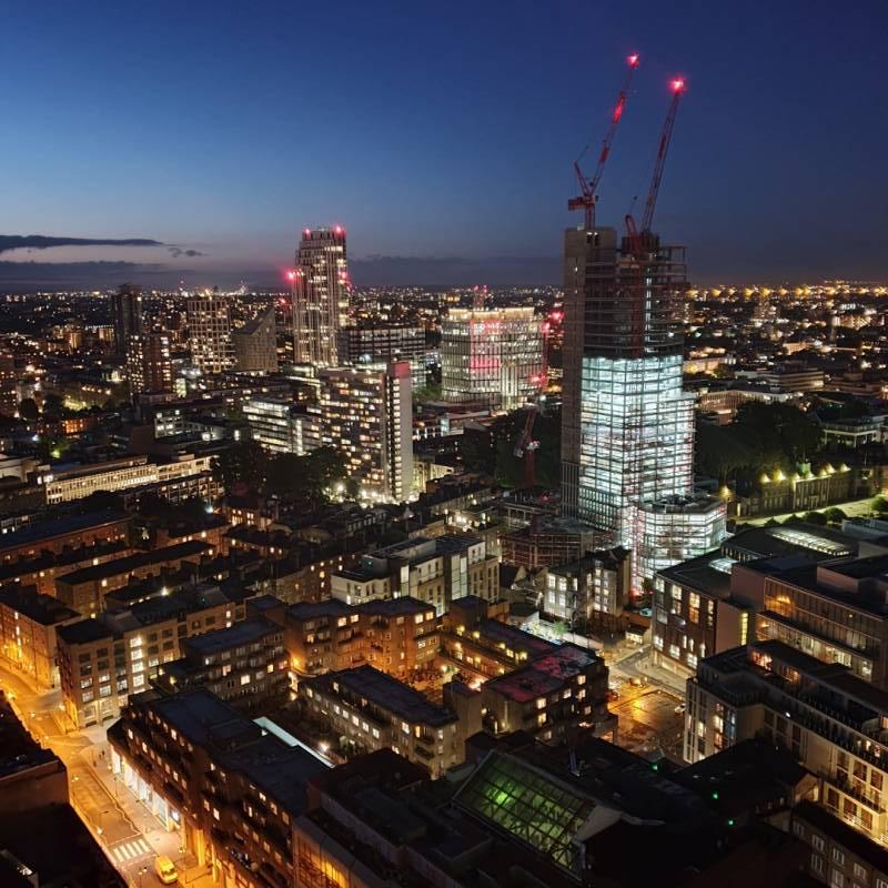 London at dusk