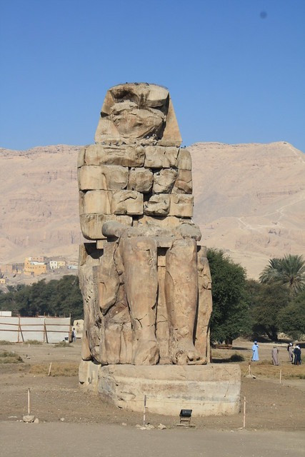 The northern colossus, the talking statue , the one that Homer identified with Memnon, the Trojan-Et