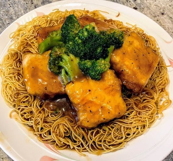 Homemade Tofu Pan Fried Noodle