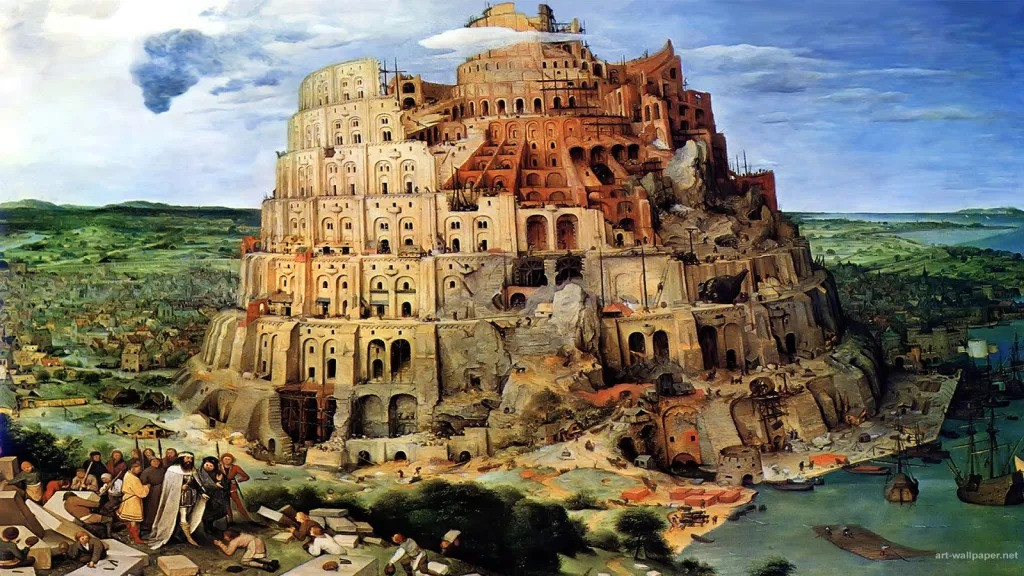 “Great Tower of Babel”, 1563, Pieter Bruegel the Elder