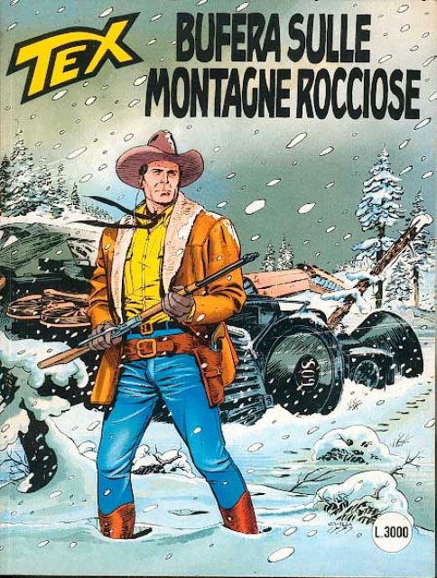 Tex Nr. 446: Bufera sulle Montagne Rocciose front cover (Italian).