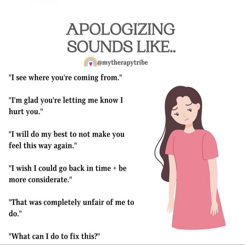 Apologizing sounds like